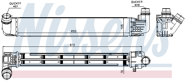 Intercooler - 96533 NISSENS