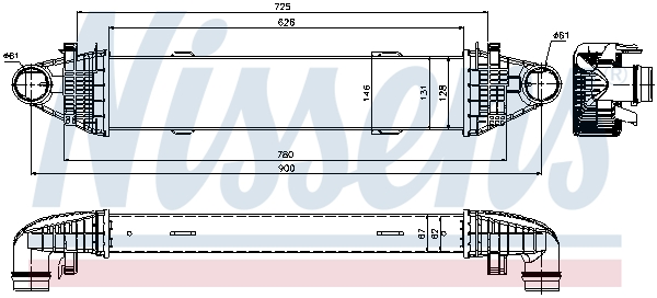 Intercooler - 96535 NISSENS