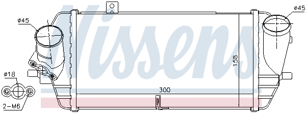 Intercooler - 96539 NISSENS