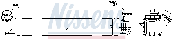 Intercooler - 96546 NISSENS