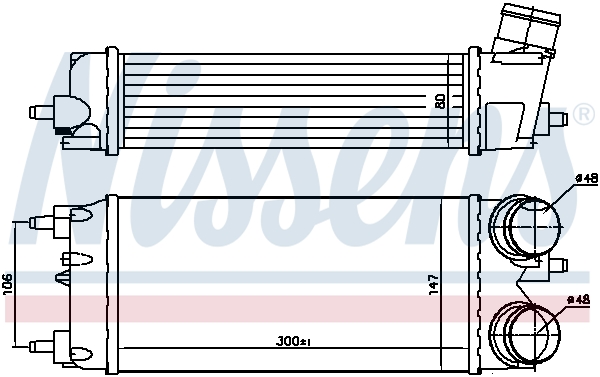 Intercooler - 96553 NISSENS