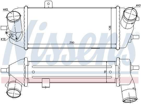 Intercooler - 96558 NISSENS
