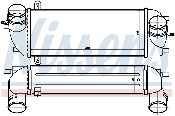 Intercooler - 96559 NISSENS