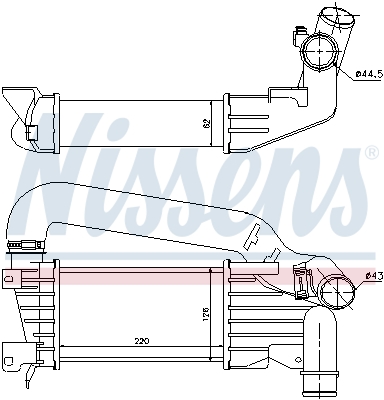 Intercooler - 96592 NISSENS
