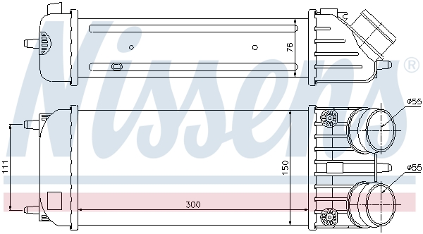 Intercooler - 96593 NISSENS