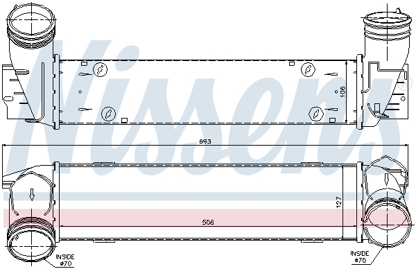 Intercooler - 96595 NISSENS