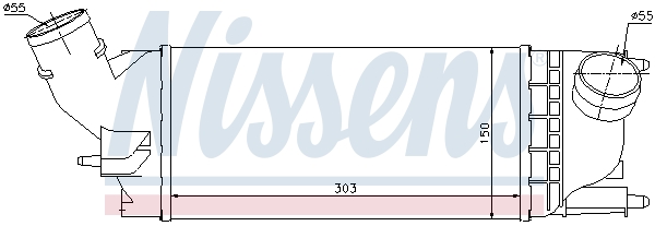Intercooler - 96599 NISSENS