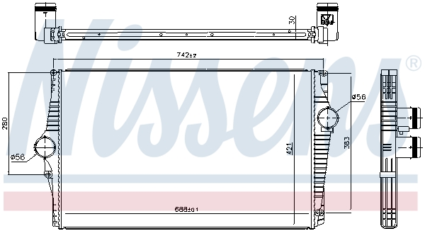 Intercooler - 96601 NISSENS