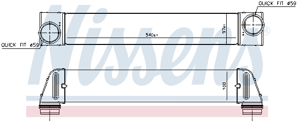 Intercooler - 96607 NISSENS