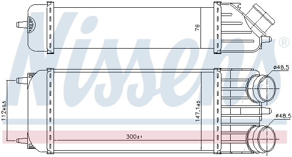 Intercooler - 96612 NISSENS