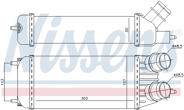 Intercooler - 96613 NISSENS