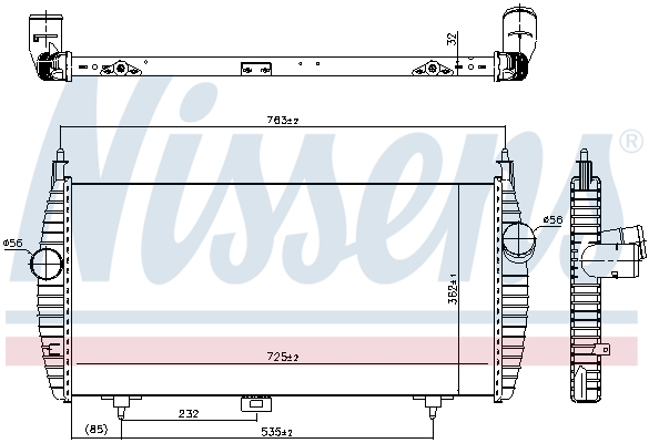 Intercooler - 96617 NISSENS