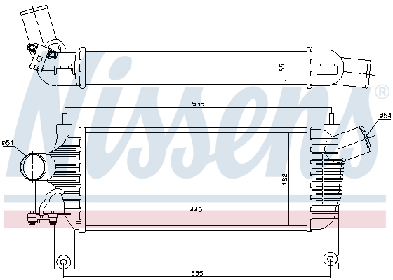 Intercooler - 96622 NISSENS