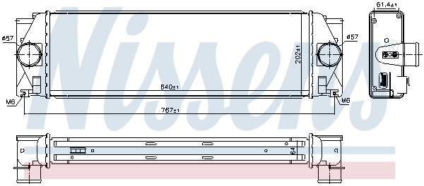 Intercooler - 96628 NISSENS