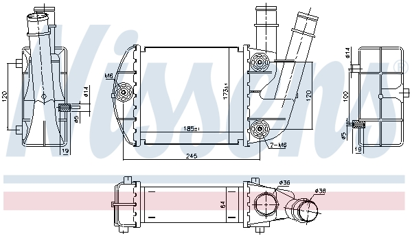 Intercooler - 96673 NISSENS