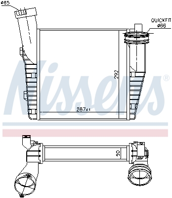 Intercooler - 96688 NISSENS