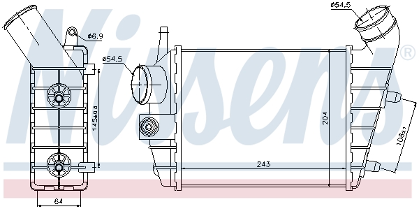 Intercooler - 96699 NISSENS