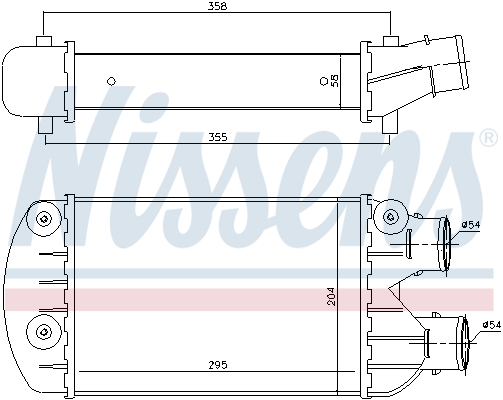 Intercooler - 96701 NISSENS