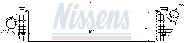 Intercooler - 96721 NISSENS