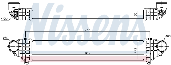 Intercooler - 96722 NISSENS