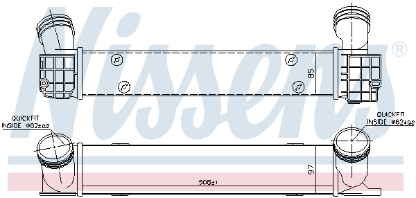 Intercooler - 96725 NISSENS