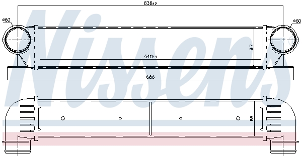 Intercooler - 96726 NISSENS