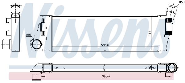 Intercooler - 96728 NISSENS