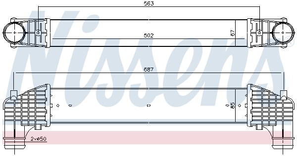 Intercooler - 96750 NISSENS