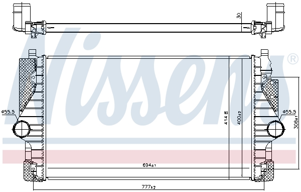 Intercooler - 96755 NISSENS