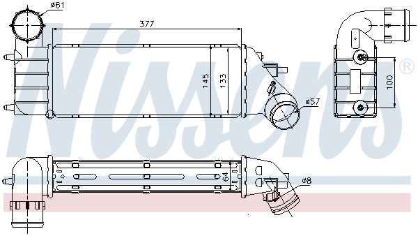 Intercooler - 96766 NISSENS