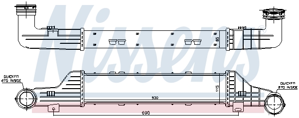 Intercooler - 96784 NISSENS