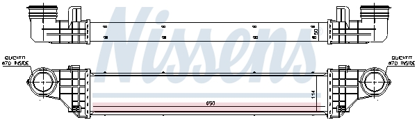 Intercooler - 96786 NISSENS