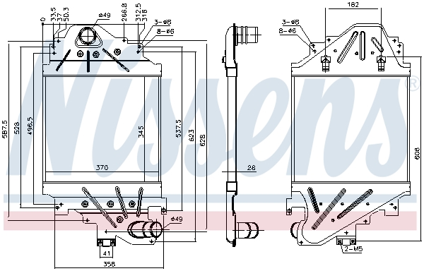 Intercooler - 96791 NISSENS