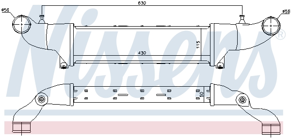 Intercooler - 96859 NISSENS