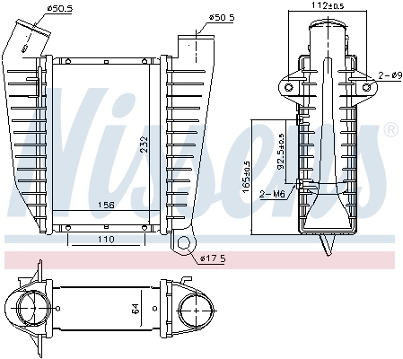 Intercooler - 96864 NISSENS