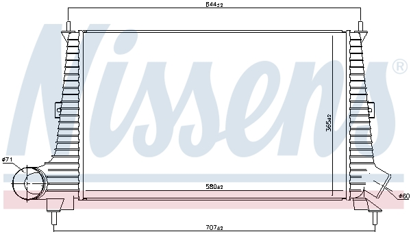 Intercooler - 96891 NISSENS