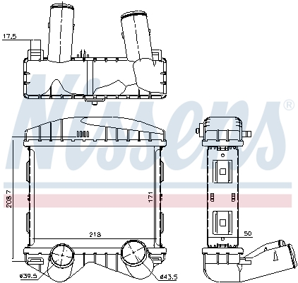 Intercooler - 96893 NISSENS