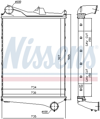 Intercooler - 97006 NISSENS