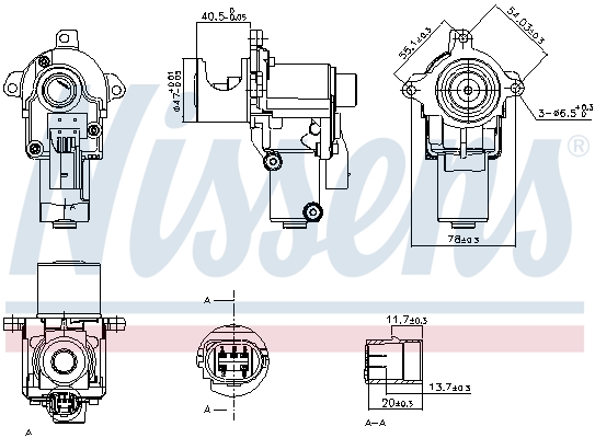 Valvola ricircolo gas scarico-EGR - 98217 NISSENS