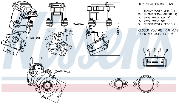 EGR Valve - 98237 NISSENS