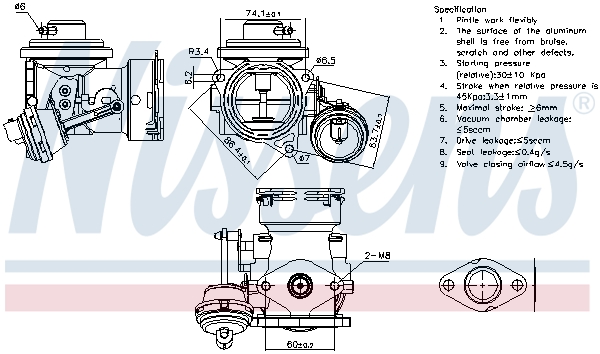 EGR Valve - 98299 NISSENS