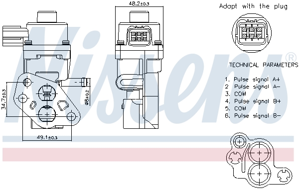 Valvola ricircolo gas scarico-EGR - 98341 NISSENS