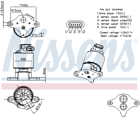 EGR Valve - 98360 NISSENS