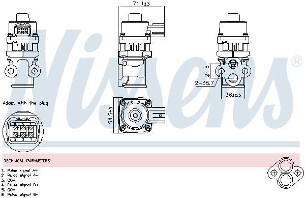 Valvola ricircolo gas scarico-EGR - 98368 NISSENS