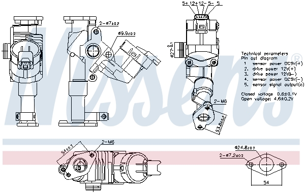 EGR Valve - 98423 NISSENS