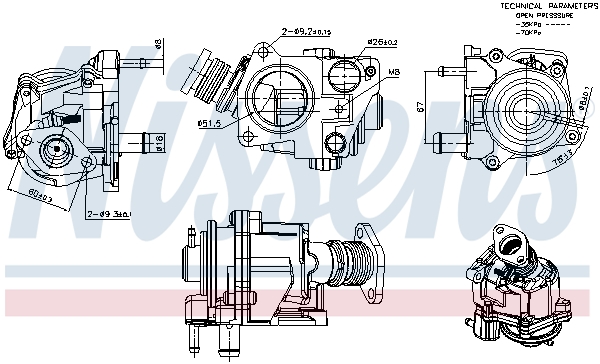 EGR Valve - 98424 NISSENS