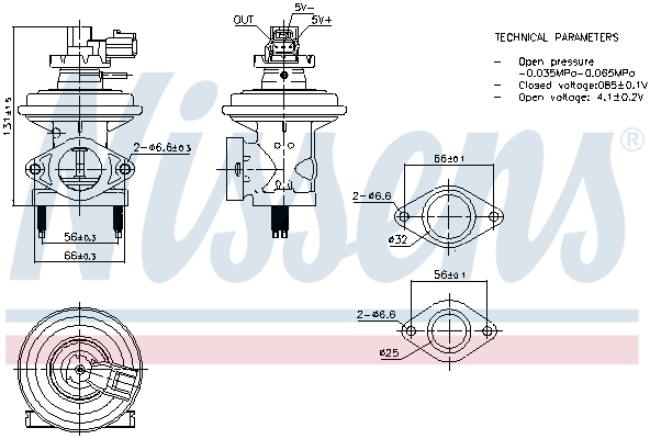 EGR Valve - 98474 NISSENS