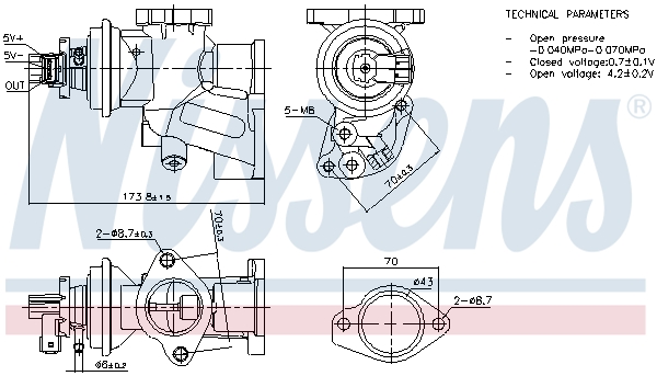 EGR Valve - 98475 NISSENS