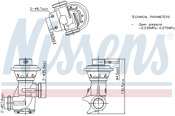 EGR Valve - 98496 NISSENS