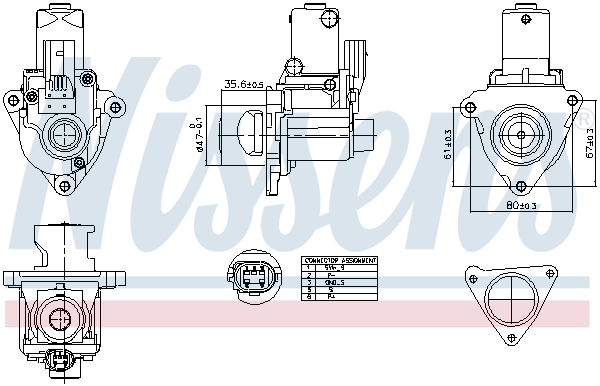 EGR Valve - 98510 NISSENS